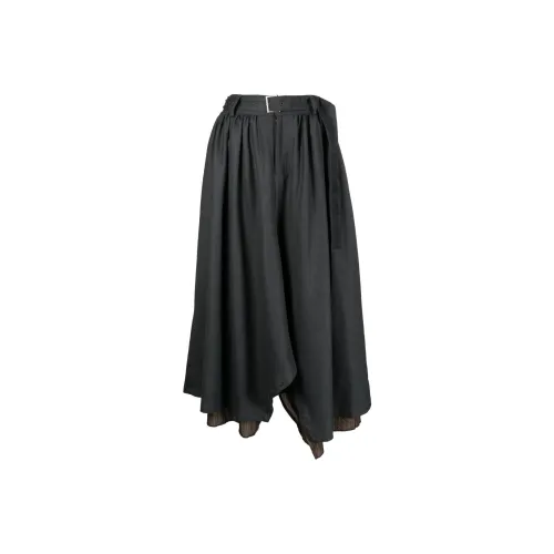 Yohji Yamamoto Черные Женские Повседневные Брюки