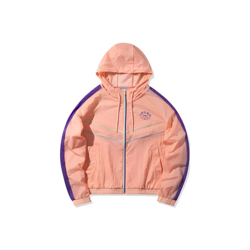 Лайнер Тренчкот Женский Персиковый Цветочный Лист Красный