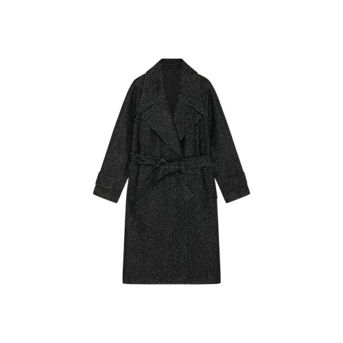 DKNY Черное Женское Пальто