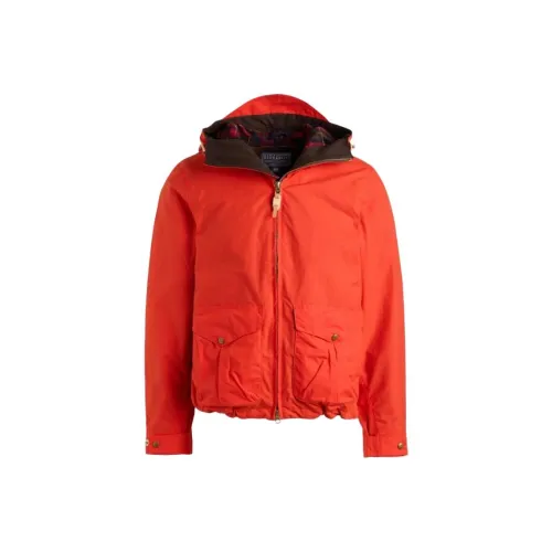 MANIFATTURA CECCARELLI SS25 Rain Blazer Coat Hooded Jackets Coats Men's Orange