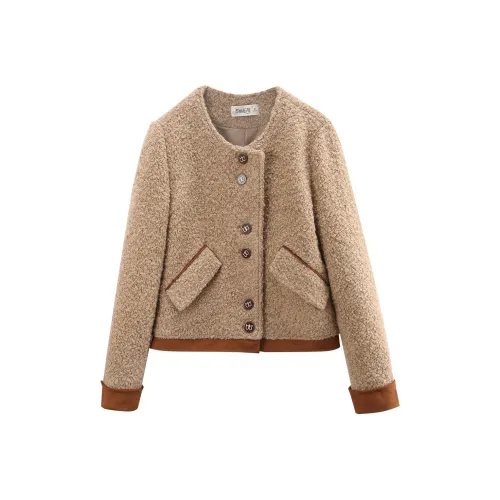 A paradise for awakening Укороченное пальто женское хаки