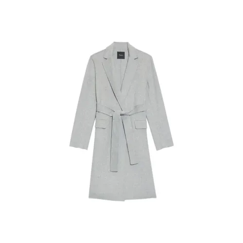 Theory Серое Женское Пальто
