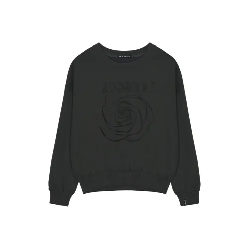 Nick Nicole 24 Особенный Rose Collection Толстовка Женские Угольно-черный