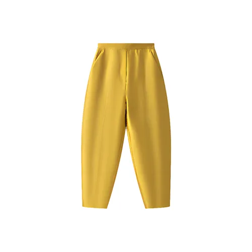 MOSIIMORII Повседневные брюки Женские Цветная глазурь Желтый