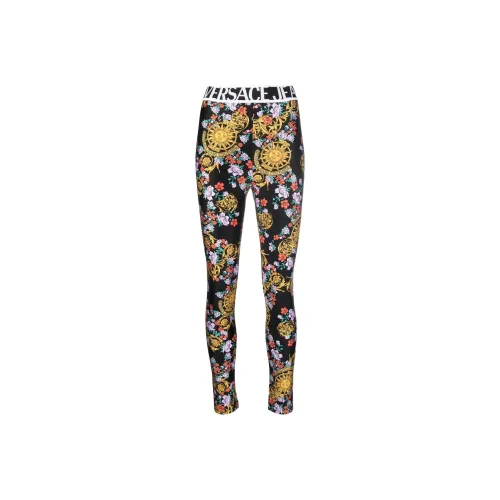 VERSACE JEANS COUTURE SS22 Leggings Женские Черные