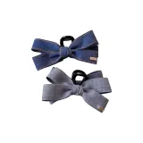 Двухцветная заколка для волос с бантом - 2 шт