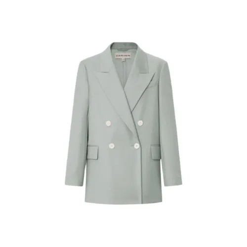 CARVEN Бизнес костюм пальто женское оливково-зеленое