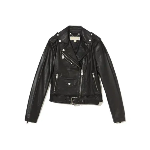 MICHAEL KORS Кожа Куртка Женская Черная