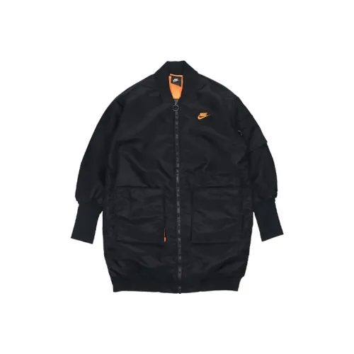 Nike Пуховая куртка Зимняя Женская Черная