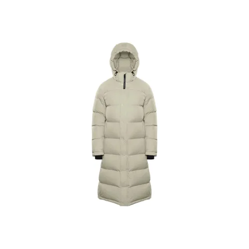 ARITZIA The Супер Puff Long CliMATTE Down Jacket Women's Smoke GREY Mist Grey