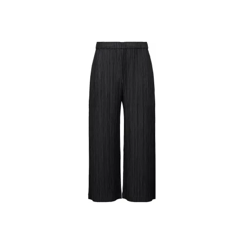 PLEATS PLEASE ISSEY MIYAKE Черные Женские Повседневные Брюки