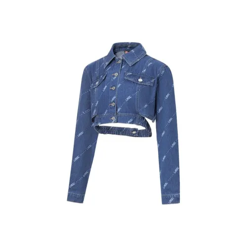 LINING Синий Женские Джинсовые Куртки
