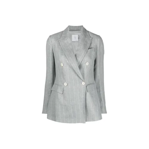 Eleventy FIRSTCLASS Made IN Italy Бизнес Костюм Пальто Женское Холодное Серое