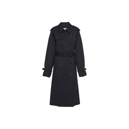 PRADA SS22 Тренчкот Женский Черный