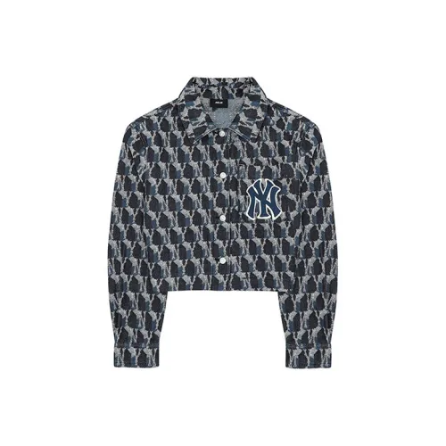 MLB Denim Jacket Women's Navy Blue