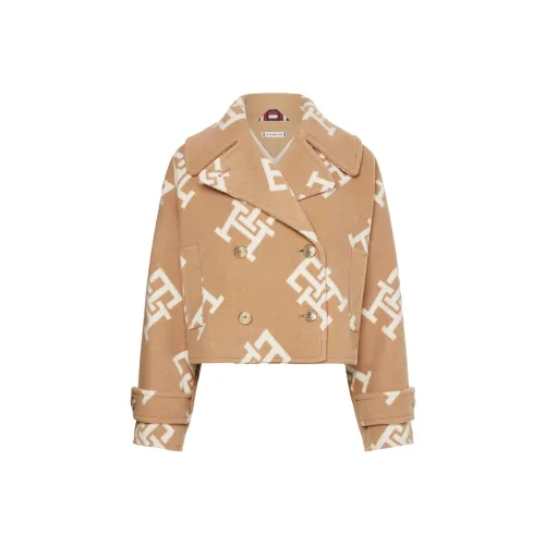 Tommy Hilfiger Пальто Женское Хаки Бежевый