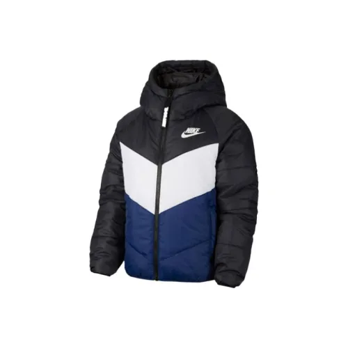 Nike Пуховая куртка Зимняя Женская Черная Синяя