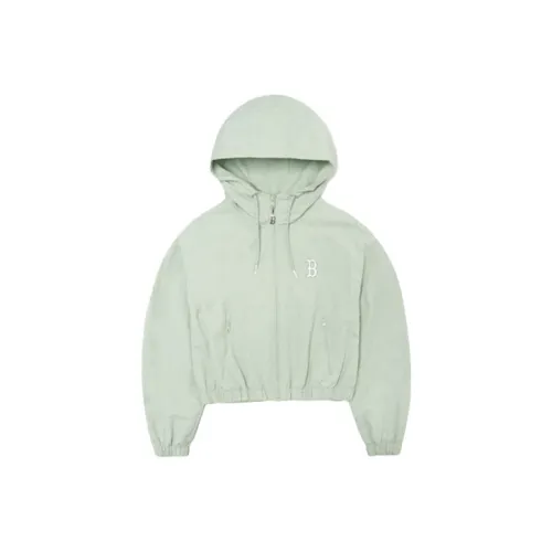 Mlb Base Logo Cropped Jacket Women's Light Green Mlb Base Logo Укороченная Куртка Женская Светло-Зеленая