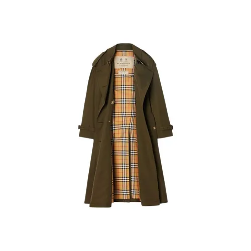 Burberry Тренчкот Женский Армейский Зеленый