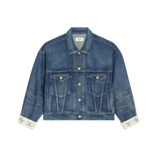 CELINE Denim Jacket Women's Blue CELINE Деним Куртка Женская Синяя
