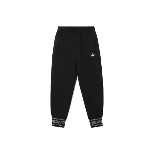 LINING Disney Черные Женские Вязаные Спортивные Брюки