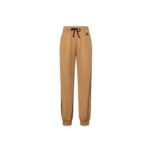 GUCCI X ADIDAS Вязаные спортивные брюки женские хаки