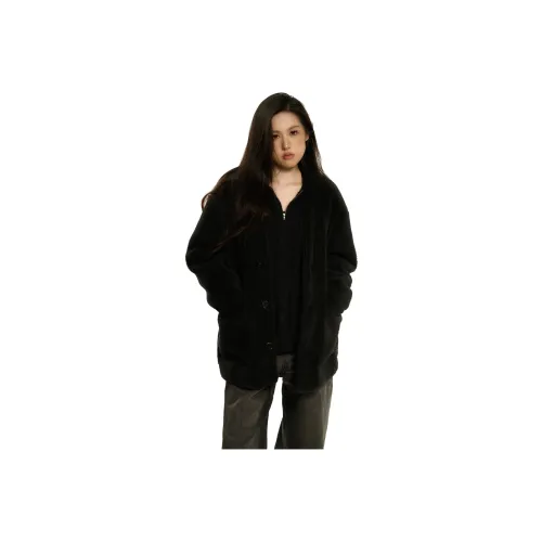 SOLOTARIO Бархат Feel Пальто Женское Черное