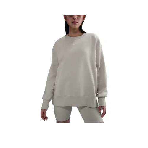 nike Sportswear Phoenix FleeceSwoosh Толстовка Женская Светло-Коричневый Холст