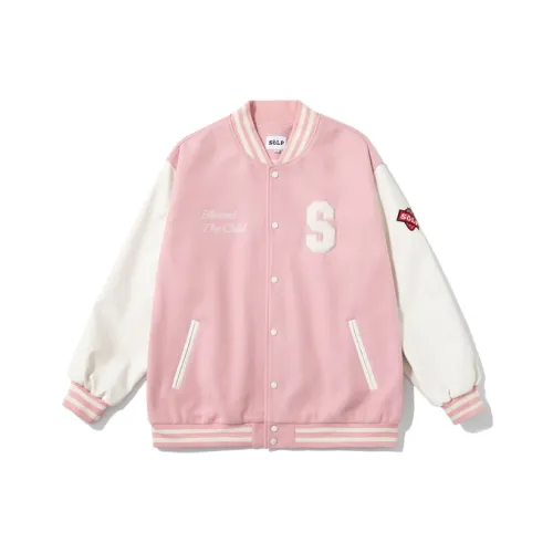SOLP Бейсбольная куртка Унисекс Грязно-розовый