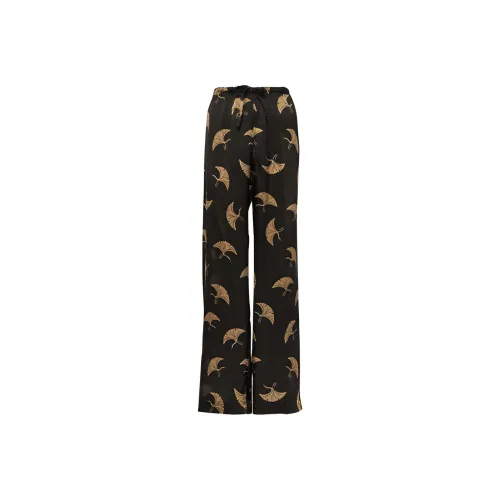 DRIES VAN NOTEN Черные Женские Повседневные Брюки