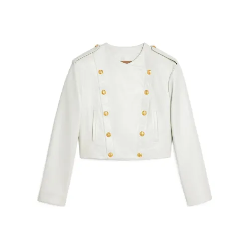 CELINE SS22 Кожа Куртка Пальто Женское Белое