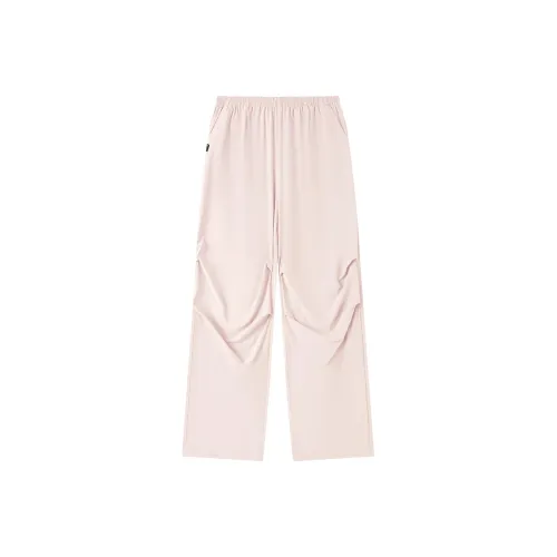 QIAODAN Sports Life Collection Повседневные брюки Женские Белые Персиково-розовый