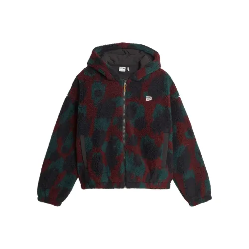 PUMA Куртка с подкладкой из шерпы Downtown Femme Куртка Женская Deep Jasper