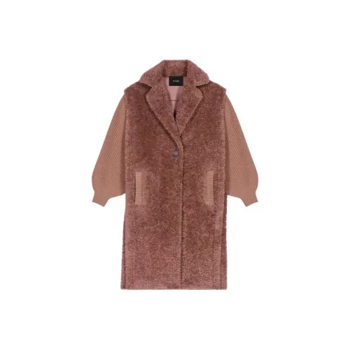 Maje Коричневое Женское Пальто