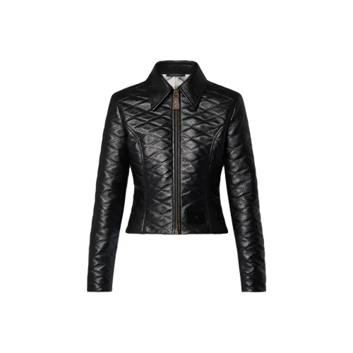 LOUIS VUITTON SS24 Кожа Куртка Женская Черная