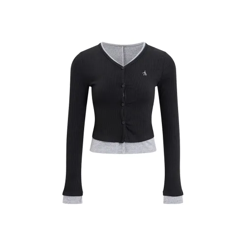 Ariseism Трехцветный Mock Два Предмета Трикотаж Для Женских В Весну Женские