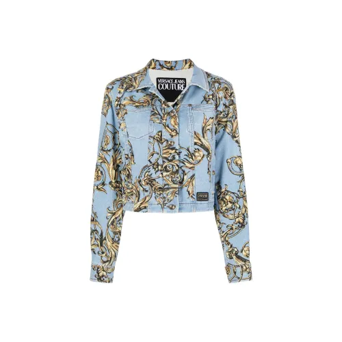 VERSACE Синие Женские Джинсовые Куртки