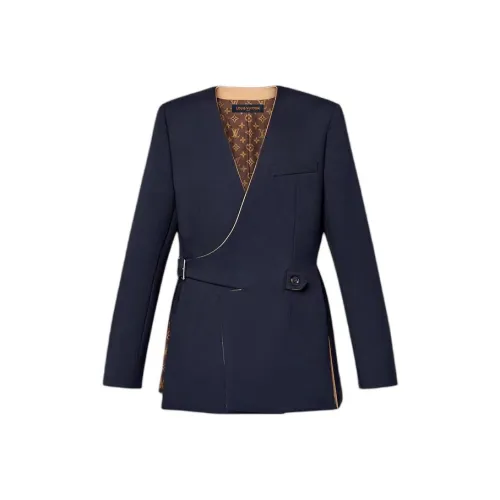 LOUIS VUITTON Бизнес-костюм Пальто Женское Морской Синий