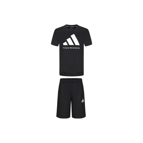 Adidas Taekwondo Повседневная Спортивная Одежда Унисекс Черный