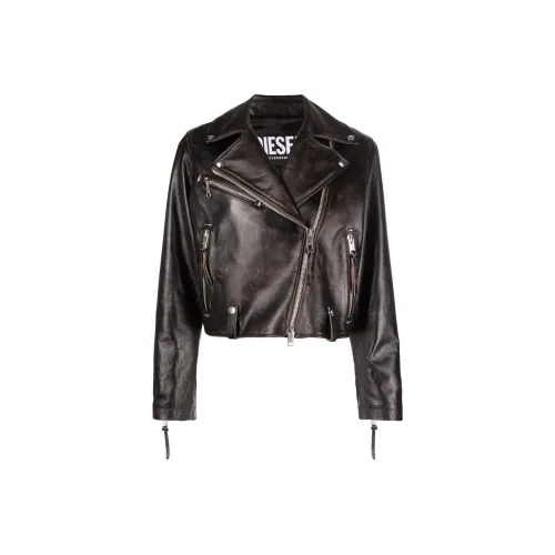 DIESEL Черное Женское Короткое Пальто