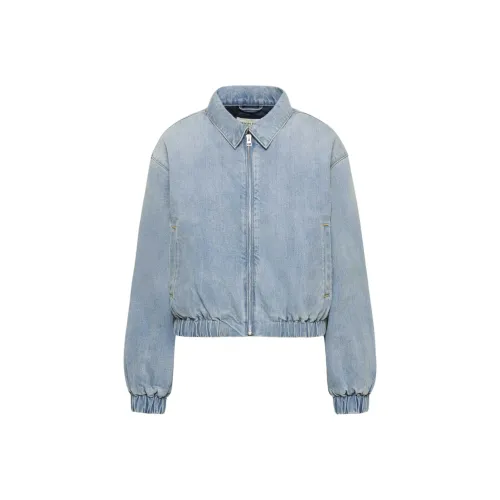 ARITZIA FW24 Denim FORUM 90-е годы Деним Bomber Denim Jacket Женские BLEU Taboo Синий Taboo