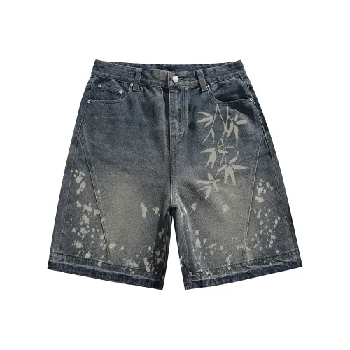 GDRX Винтажные синие унисекс джинсовые шорты