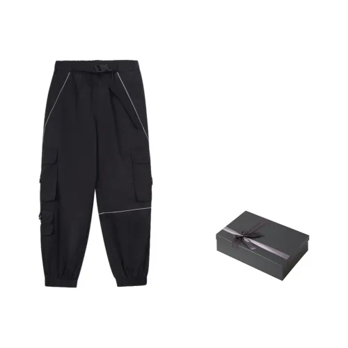 ONOFFON Штаны с манжетами умеренный тренировочные унисекс черный