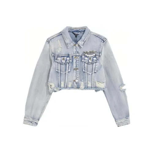 BEBE Джинсовый синий Женские джинсовые куртки