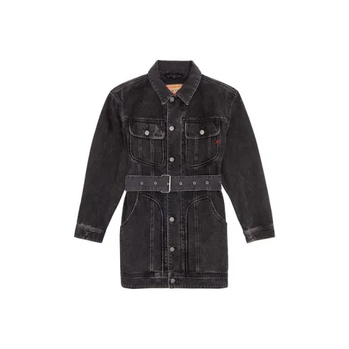 DIESEL Черные Женские Джинсовые Куртки