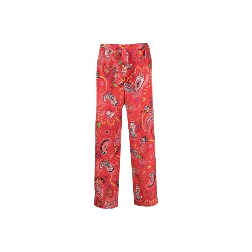 ETRO Женские повседневные брюки красного цвета