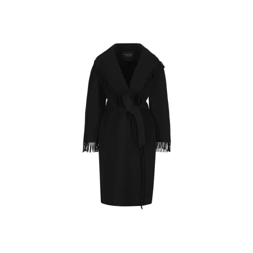 Balenciaga SS24 Пальто Свободный крой Женское Черное