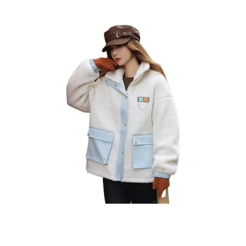 Emodues Вельвет Feel Пальто Женское Бежевый