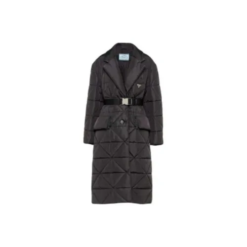 PRADA Черные Женские Объемные Куртки (Пуфы)