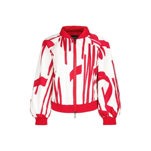 EMPORIO ARMANI Хлопковый пуховик женский красный
